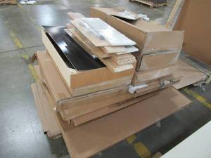 lot 201 image: MIXED PALLET OF MISCELLANEOUS DRAWER KITS, FURNITURE PIECES AND MORE