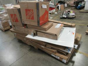 lot 285 image: WHOLESALE MIXED PALLET - MISCELLANEOUS BUILDING MATERIALS, HOUSEWARES AND MORE