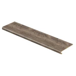 lot 260 image: Cap A Tread T11816 Vintage Pewter Oak 47. Length x 12-18 Deep x 1-1116 Height Laminate to Cover Stairs