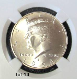1998-S Silver Kennedy Half Dollar