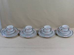 lot 11 image: Place Setting for 4 Stoneware Coca-Cola Set