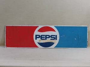 lot 13 image: Vintage Metal Pepsi Sign