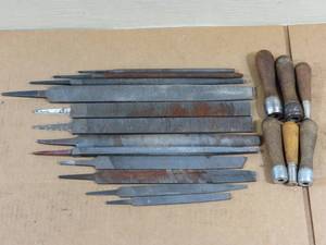 lot 53 image: 12 Files with 6 Wood Handles