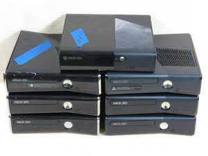 lot 67 image: (7) BROKEN Microsoft XBOX 360 Systems