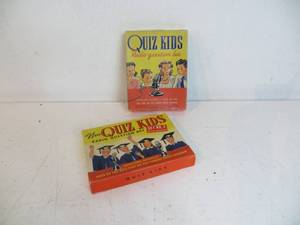 2 VINTAGE Quiz Kids Radio Question Bee Questions