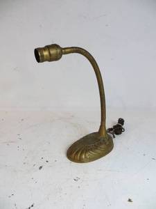 VINTAGE Brass Tabletop Lamp