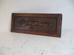 VINTAGE Carved Wood Wall Hanging