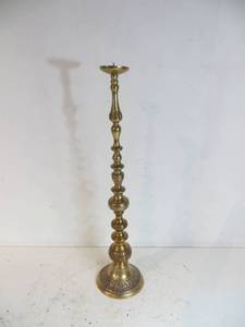 Tall Brass Candle Stand