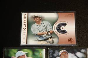 Lot of 2003 Upper Deck SP Golf Auto and Relic  5 Cards