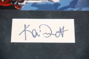 Kevin Garnett Framed Photo with Cut Auto