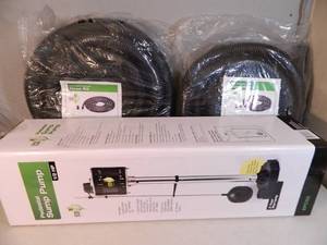 New Pedestal Sump Pump with Hoses