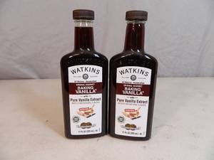 2 New Bottles of Watkins Original Gourmet Baking Vanilla with Pure Vanilla Extract