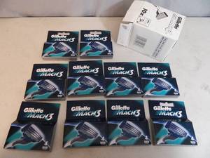 40 New Gillette Mach 3 Razor Cartridges