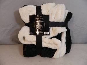 New Faux Fur Sherpa Throw