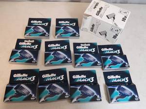 40 New Gillette Mach 3 Razor Cartridges