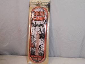 New Deer Camp Tin Thermometer