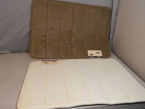 2 New Memory Foam Bath Mats