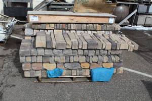 Lot of (11) Flats and Corners - Willows Blend, Spanish Wheat, Split Face, Weathered Edge 68x23x6in.