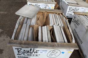 Lot of (32) Boulder Creek Heathstone Light Gray 18x20in.
