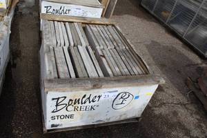 Lot of (40) Boulder Creek Heathstone Light Gray 18x20in.