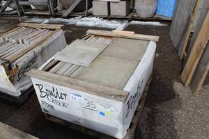 Lot of (40) Boulder Creek Heathstone Light Gray 18x20in.