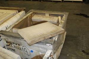 Lot of (9) Boulder Creek Hearthstone Antique Tan Large Textured 18x24in.