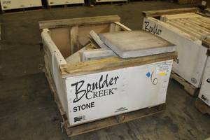 Lot of (6) Boulder Creek Hearthstone Light Gray Large Textured 20x24in.