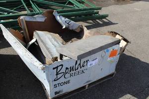Lot of (8) Boulder Creek Post Cap Arkansas Peaked 12x24in.