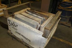 Lot of (12) Boulder Creek Post Cap Peaked 24x24in., Post Cap Non-Peaked 24x24in.