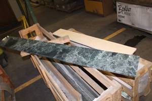 Lot of (1) Granite Section Green Gray 66x14x34in.