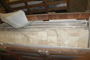 Lot of (3) Textured Flats Tan 20x68x34in.