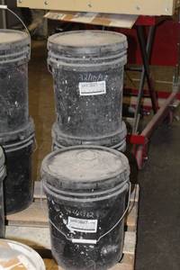Lot of (3) Blue Concrete Super Liquid Z 40lbs. Bucket