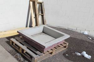 Concrete Tray 39x39x9in.