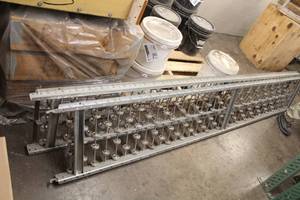 Lot of (2) Commercial Conveyor Systems with 3-Adjustable Height Stands