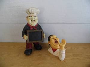 Chef w Chalkboard - Wine Holder