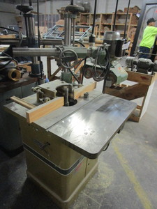 lot 101 image: POWERMATIC WOOD SHAPER WITH DINA POWER FEED