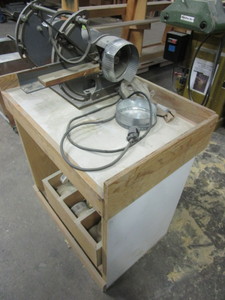 lot 108 image: BENCH GRINDER FOR END MUTTIN WORK