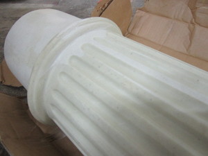 lot 124 image: PERMACAST STRUCTURAL TAPERED FLUTED COLUMNS