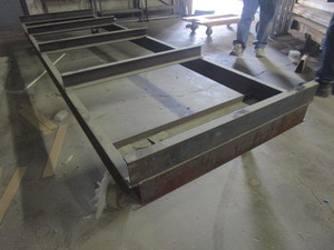 lot 133 image: ROLLING STEEL FLATBED LUMBER AND TRIM CART