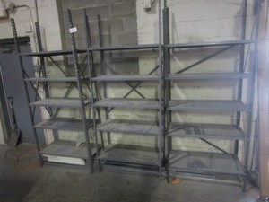 lot 134 image: METAL SHELVING
