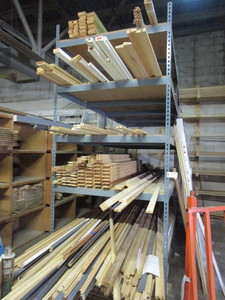 lot 135 image: HEAVY DUTY METAL SHELVING