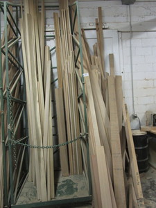 lot 139 image: UPRIGHT STEEL LUMBER STORAGE RACK