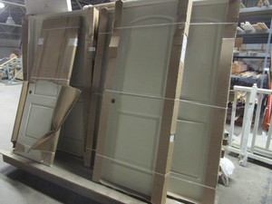lot 144 image: 5 BRAND NEW, 2 PANEL ARCH, SOLID CORE DOORS