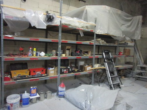 lot 149 image: HEAVY DUTY STEEL SHELVING