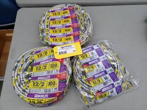 lot 164 image: Lot of (3) Armorlite New Solid Metal Clad Cable 122 100ft. Roll
