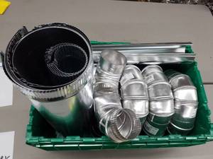 lot 179 image: Lot of New Aluminum Duct Pipe Fittings