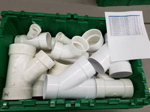 lot 181 image: Lot of New PVC Pipe Fittings