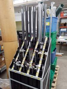 lot 189 image: Lot of New Weldable Steel Tubing SquareFlat, Brass Rods