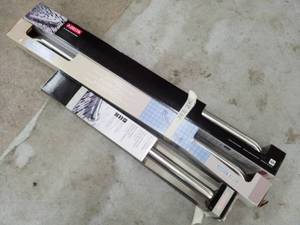 lot 205 image: Lot of (3) Delta New 36in. Exposed Mount Grab Bar, 24in. Exposed Mount Grab Bar