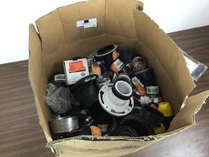 lot 24 image: Huge Mixed Lot Of  PVC Coupling Various Sizes. Clamps, Fittings, Drains